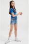 WE Fashion Blue Ridge skinny jeans short mid blue Korte broek Blauw Meisjes Stretchdenim 146 - Thumbnail 4