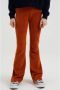 WE Fashion velours flared broek oranje 134 | Broek van - Thumbnail 3