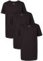 WE Fashion T-shirt set van 3 zwart Jongens Stretchkatoen V-hals Effen 110 116 - Thumbnail 2