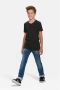WE Fashion T-shirt Basics zwart Jongens Katoen V-hals Effen 110 116 - Thumbnail 3