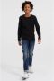 WE Fashion longsleeve zwart Jongens Viscose Ronde hals Effen 122 128 - Thumbnail 3