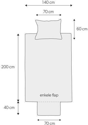 Wehkamp Home katoenen dekbedovertrek 1 persoons (140x200 cm) Wit Dierenprint