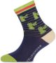 Yellow Moon sokken met print set van 2 donkerblauw groen Katoen 19-22 - Thumbnail 4