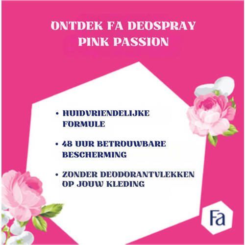 Fa Pink Passion deodorant spray 6 x 150 ml voordeelverpakking