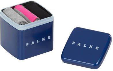 Falke sokken 3 paar grijs melange roze Katoen All over print 27-30