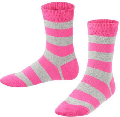 Falke sokken 3 paar grijs melange roze Katoen All over print 27-30 - Foto 5