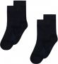 Falke Happy sokken set van 2 zwart Meisjes Katoen Effen 23-26 - Thumbnail 2