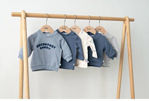 Feetje aansluitende longsleeve met print crème Ecru Jongens Stretchkatoen Ronde hals - Foto 3