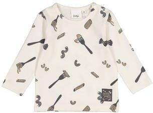 Feetje aansluitende longsleeve met print ecru Jongens Stretchkatoen Ronde hals - Foto 3