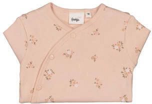 Feetje boxpak Flowers roze Meisjes Stretchkatoen Ronde hals Bloemen - Foto 3
