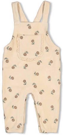 Feetje corduroy tuinbroek Lucky Bloombird ecru groen Bloemen