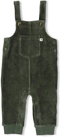 Feetje corduroy tuinbroek Wiggle and Waddle groen Effen