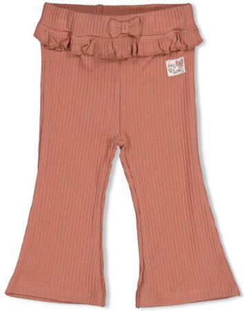 Feetje flared broek Dress to Impress mauve Roze Meisjes Stretchkatoen Effen