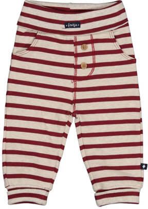 Feetje gestreepte broek Built for Fun bordeaux offwhite melange Rood Jongens Stretchkatoen