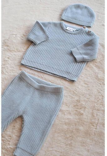 Feetje grof gebreide baby muts The Magic is in You lichtblauw Jongens Viscose maat 74-86 - Foto 2