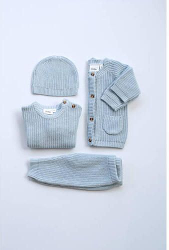 Feetje grof gebreide baby muts The Magic is in You lichtblauw Jongens Viscose maat 74-86 - Foto 3
