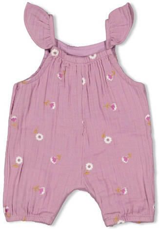 Feetje jumpsuit Flower Ranch violet Paars Meisjes Mousseline Ronde hals - Foto 3
