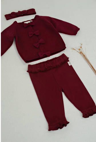 Feetje legging My Little Love bordeaux Broek Rood Meisjes Katoen Effen - Foto 3