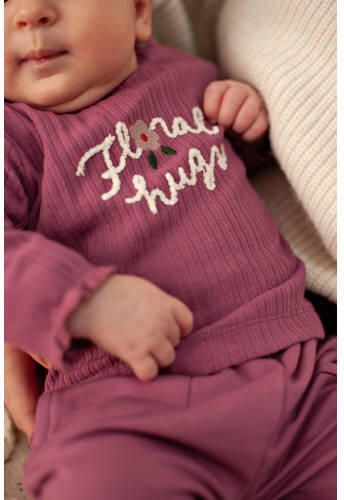Feetje longsleeve Afternoon Tea fuchsia Roze Meisjes Stretchkatoen Ronde hals - Foto 2