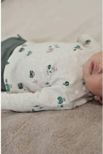 Feetje longsleeve Beep offwhite groen Ecru Jongens Stretchkatoen Ronde hals - Foto 2