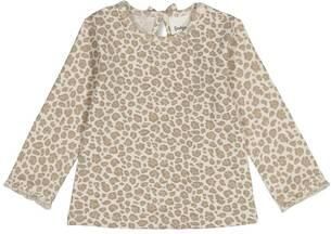 Feetje longsleeve Dress to Impress lichtbruin offwhite Ecru Meisjes Katoen-polyester Ronde hals