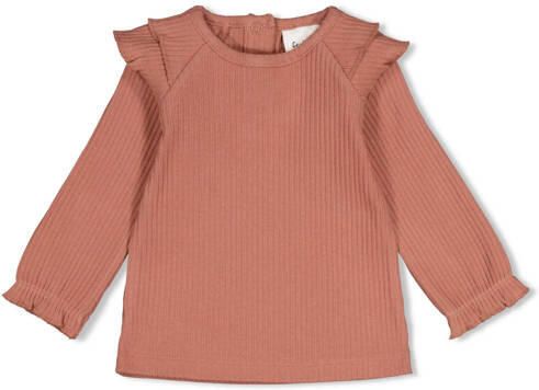Feetje longsleeve Dress to Impress mauve Roze Meisjes Stretchkatoen Ronde hals