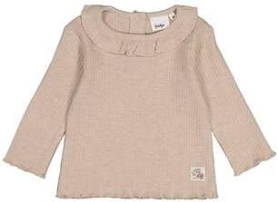 Feetje longsleeve Dress to Impress taupe Bruin Meisjes Katoen-polyester Ronde hals