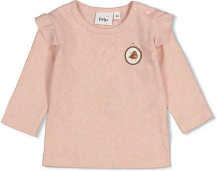 Feetje longsleeve Fall in Love lichtroze Meisjes Stretchkatoen Ronde hals