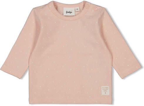 Feetje longsleeve roze Meisjes Katoen Ronde hals All over print