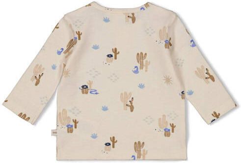 Feetje longsleeve Sssiesta ecru bruin Jongens Katoen Ronde hals All over print - Foto 2