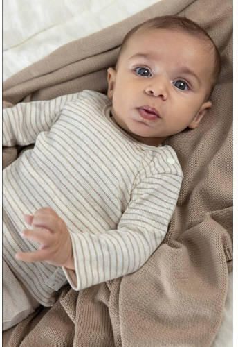 Feetje longsleeve taupe rib gebreid Bruin Katoen Ronde hals - Foto 2