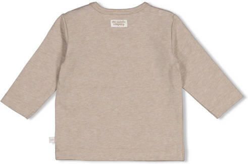 Feetje longsleeve The Cuddle Company beige Stretchkatoen Ronde hals