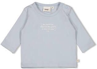 Feetje longsleeve The Magic is in You lichtblauw Jongens Stretchkatoen Ronde hals