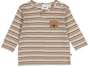 Feetje longsleeve Tiny Timber Tales grijs melange Jongens Stretchkatoen Ronde hals