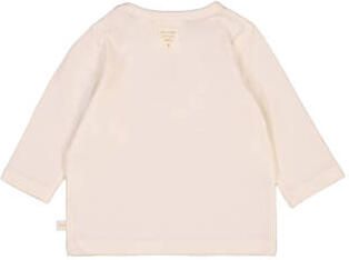 Feetje longsleeve wit Meisjes Stretchkatoen Ronde hals Tekst