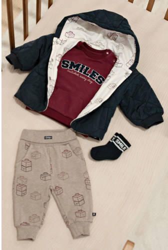 Feetje quilted winterjas Built for Fun marineblauw Jongens Polyester-katoen Capuchon - Foto 3