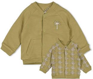 Feetje reversible bomberjack Safari Savage groen Jas Jongens Katoen Ronde hals