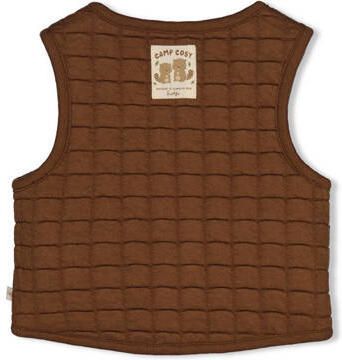 Feetje reversible gilet Tiny Timber Tales beige bruin Jongens Teddy Ronde hals - Foto 3