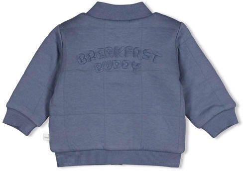 Feetje reversible jas Breakfast Buddy blauw Jongens Katoen-polyester Ronde hals - Foto 3