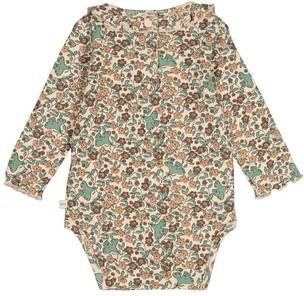 Feetje romper Lucky Bloombird beige groen bruin Meisjes Stretchkatoen Ronde hals - Foto 3