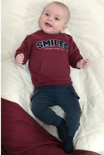Feetje sweater Built for Fun met tekst bordeaux Rood Tekst - Foto 2