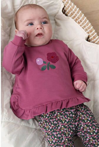 Feetje sweater Afternoon Tea fuchsia Roze Meisjes Stretchkatoen Ronde hals - Foto 3