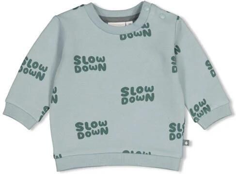 Feetje sweater Beep mintgroen groen Jongens Stretchkatoen Ronde hals