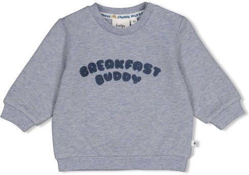 Feetje sweater Breakfast Buddy blauw Backprint