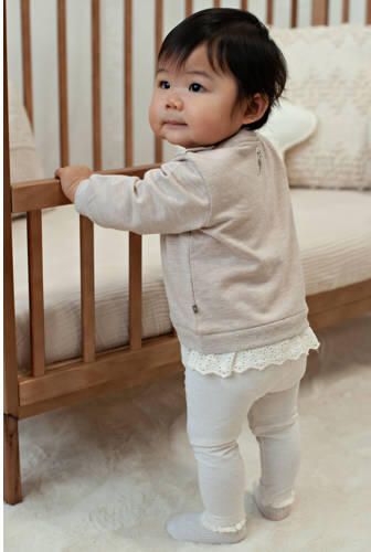 Feetje sweater Dress to Impress taupe offwhite bruin Meisjes Katoen-polyester Ronde hals - Foto 2
