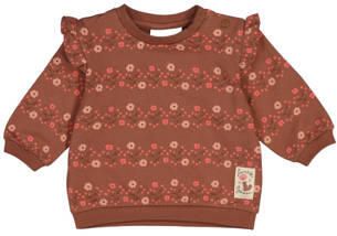 Feetje sweater Forest Garden bruin All over print