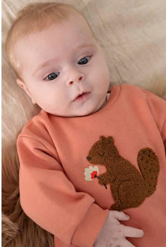 Feetje sweater Forest Garden zalm Roze Printopdruk - Foto 3