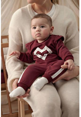 Feetje sweater My Little Love bordeaux wit Rood Printopdruk - Foto 2