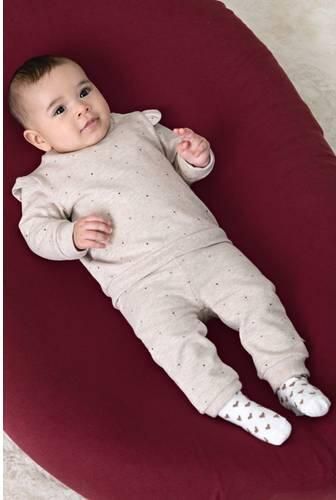 Feetje sweater My Little Love met hartjes taupe Bruin Hartjes - Foto 2