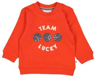 Feetje sweater rood Jongens Katoen Ronde hals Printopdruk